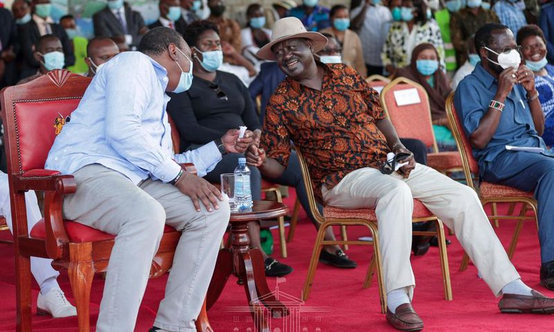 President Uhuru Kenyatta and ODM Party leader Raila Odinga