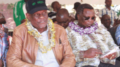 File image of Francis Atwoli with David Murathe at a past event