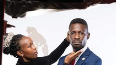 Bobi Wine and his wife Barbie Kyagulanyi