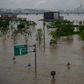 The Han river burst its banks in some places, causing flooding in South Korea