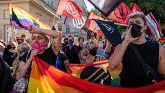 A gay rights activist was held for two months in pre-trial detention for allegedly vandalising a truck carrying homophobic slogans, sparking a string of protests