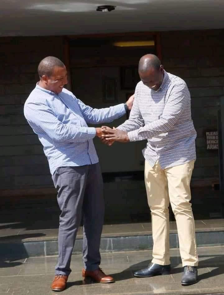 Kinango MP Benjamin Dalu Tayari with Deputy President William Ruto
