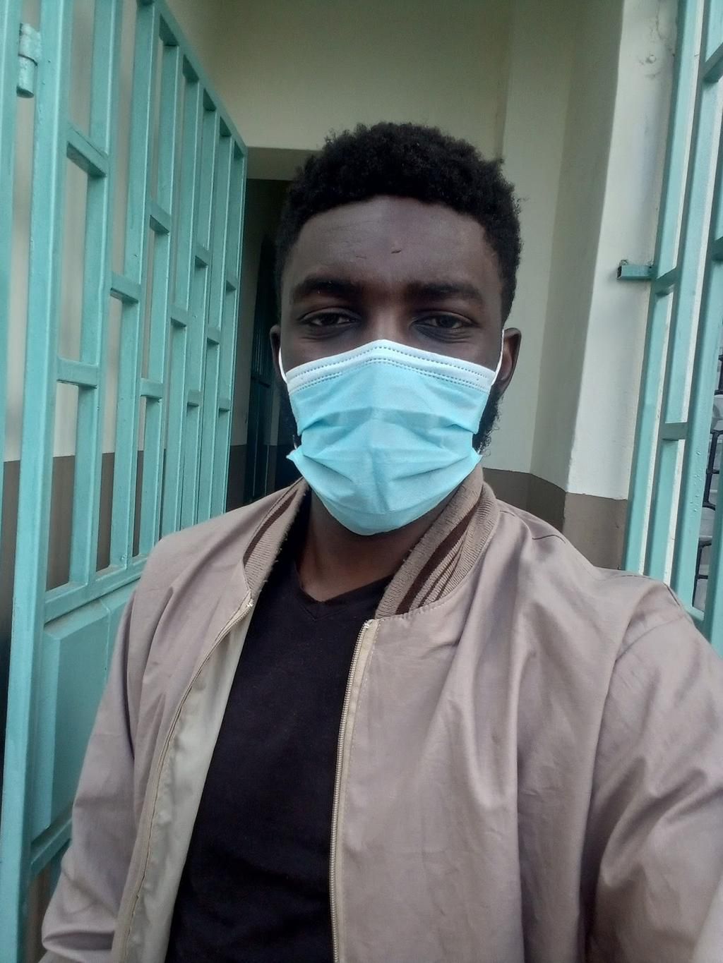 Selfie Camera . Brian Oruta, a journalist at Pulselive