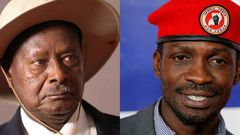 Yoweri Museveni and Bobi Wine
