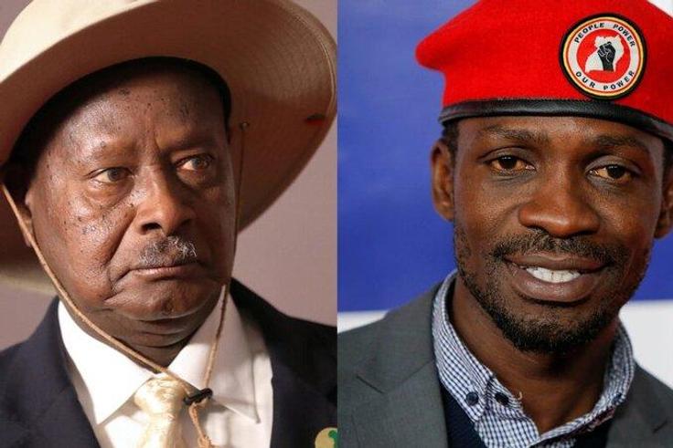 Yoweri Museveni and Bobi Wine