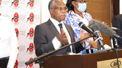 NCIC Chairman, Rev. Dr Samuel Kobia during a press briefing on February 3, 2021