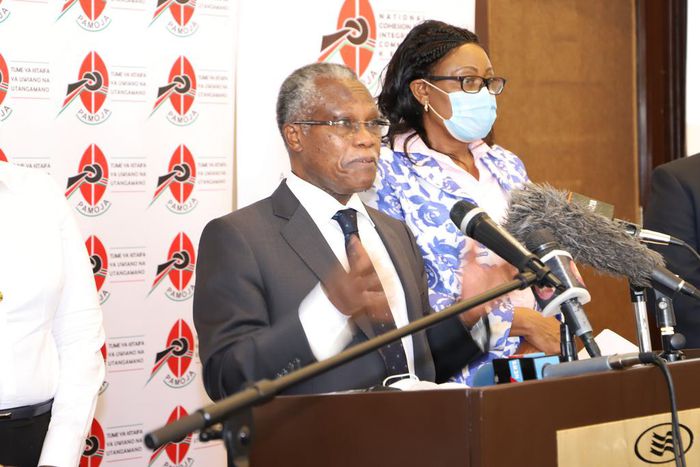 NCIC Chairman, Rev. Dr Samuel Kobia during a press briefing on February 3, 2021