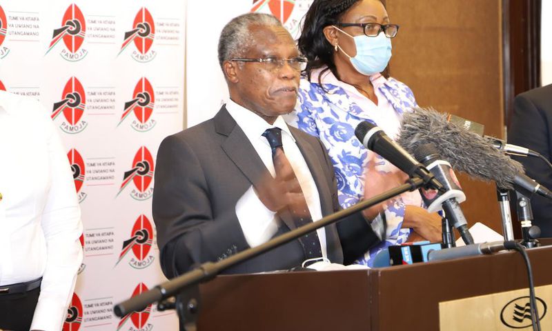 NCIC Chairman, Rev. Dr Samuel Kobia during a press briefing on February 3, 2021