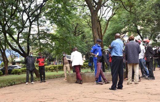 Police disperse protestors in Nairobi’s Jeevanjee Gardens