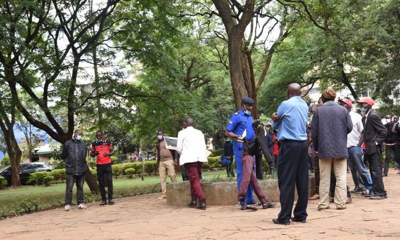 Police disperse protestors in Nairobi’s Jeevanjee Gardens