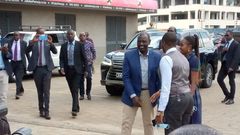 Deputy President William Ruto rushes to Jubilee HQ minutes  minutes after Raphael Tuju's surprise announcement on Msambweni by-election