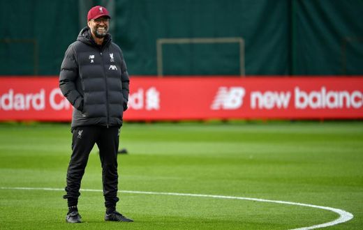 Liverpool manager Jurgen Klopp at Melwood training ground