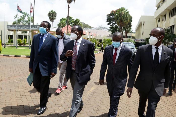 Kalonzo Musyoka’s one request to DP Ruto after presenting himself to DCI