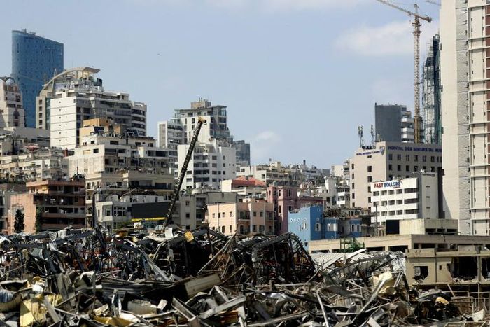 French and Lebanese soldiers have cleared 8,000 tonnes of steel and concrete equivalent to the weight of the Eiffel Tower from the Beirut port after it was devastated by a monster explosion that ravages swathes of the Lebanese capital