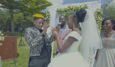 Eric Omondi and Carol at their wedding