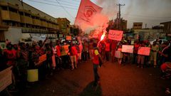 Protesters demonstrated in the Sudanese capital Khartoum in solidarity with rallies in the Central Darfur town of Nertiti demanding the government beef up security in the region