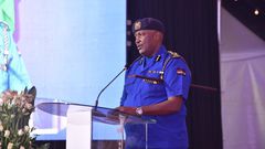 Inspector General of Police Hillary Mutyambai during a recent event at the Prosecution Training Institute, Loresho Campus