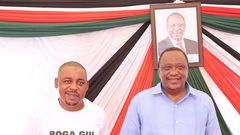 President Uhuru Kenyatta meets ODM candidate for Msambweni by-election Omar Boga