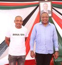 President Uhuru Kenyatta meets ODM candidate for Msambweni by-election Omar Boga