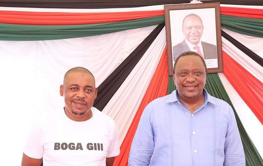 President Uhuru Kenyatta meets ODM candidate for Msambweni by-election Omar Boga