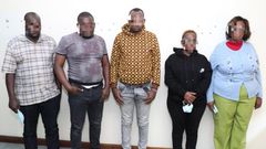 Suspects charged with 12 counts of using the late Amos Ngata Muiruri's details to steal