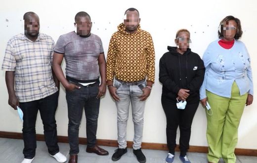 Suspects charged with 12 counts of using the late Amos Ngata Muiruri's details to steal