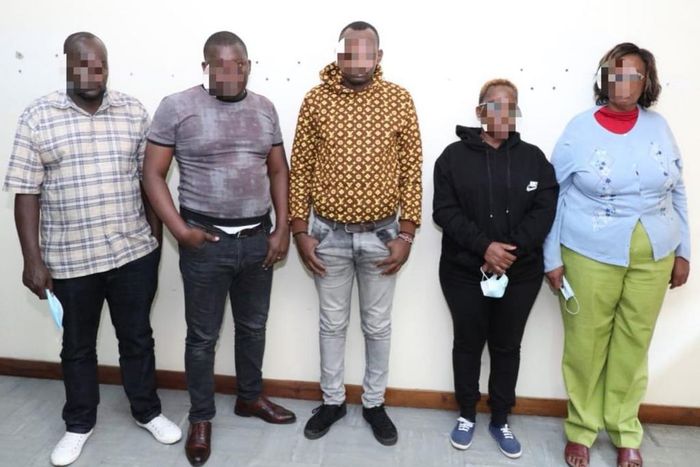 Suspects charged with 12 counts of using the late Amos Ngata Muiruri's details to steal