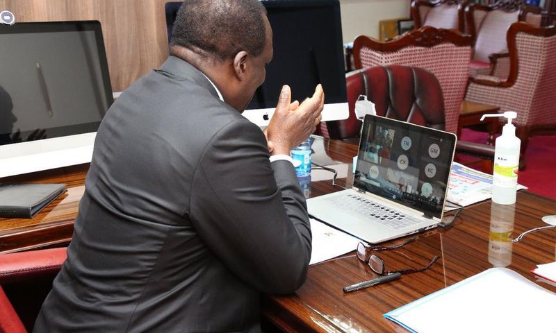 Council of Governors Chair Wycliffe Oparanya during a past meeting with the National Treasury