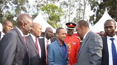 Babu Owino  with President Uhuru Kenyatta
