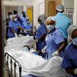 Medics at a Kenyan hospital (Reuters)