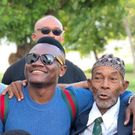Mbosso with Kenyan fan Lamu Confuse who has died