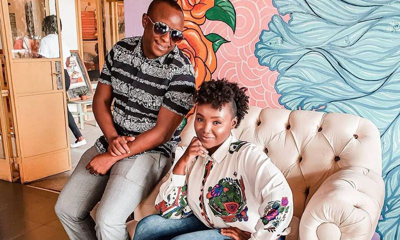 Kate Actress with hubby Phillip Karanja