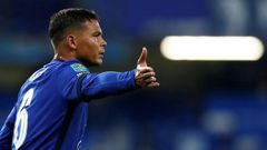 Thiago Silva makes his debut for Chelsea in the League Cup
