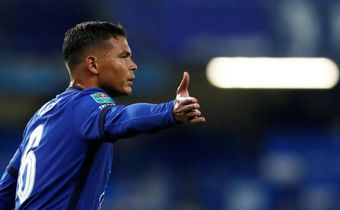 Thiago Silva makes his debut for Chelsea in the League Cup