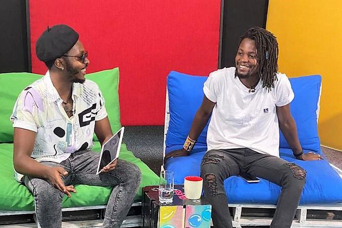 Singer Ayrosh at Pusle Live Kenya Studios