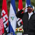 President Daniel Ortega and his wife Vice President Rosario Murillo wore masks at celebrations marking the 41st anniversary of the Sandinista revolution but the leader has taken no measures to contain the coronavirus