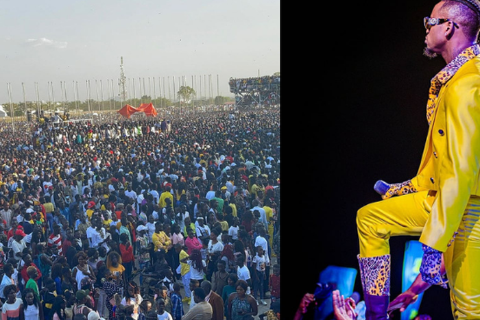 Diamond Brings South Sudan to a standstill with his electrifying performance to over 100K people (video)