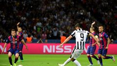 Alvaro Morata scored for Juventus against Barcelona in the 2015 Champions League Final