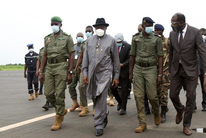 Former Nigerian president Goodluck Jonathan is leading the ECOWAS delegation to Mali following Tuesday's coup