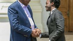 President Uhuru Kenyatta with Bahati