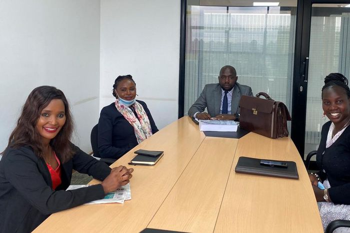 Elgeyo Marakwet Kipchumba Murkomen together with Nairobi MCAs Ann Thumbi, Sylvia Museiya and Millicent Jagero