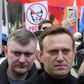 Navalny (C) is known for his anti-corruption campaigns against top officials and outspoken criticism of President Vladimir Putin