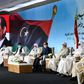 Egypt's President Abdel Fattah al-Sisi (C) met in mid-July with Libyan tribal leaders in the capital Cairo