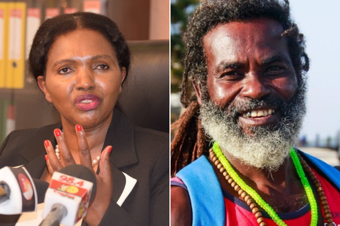 Keroche Breweries CEO Tabitha Karanja and Omar Lali