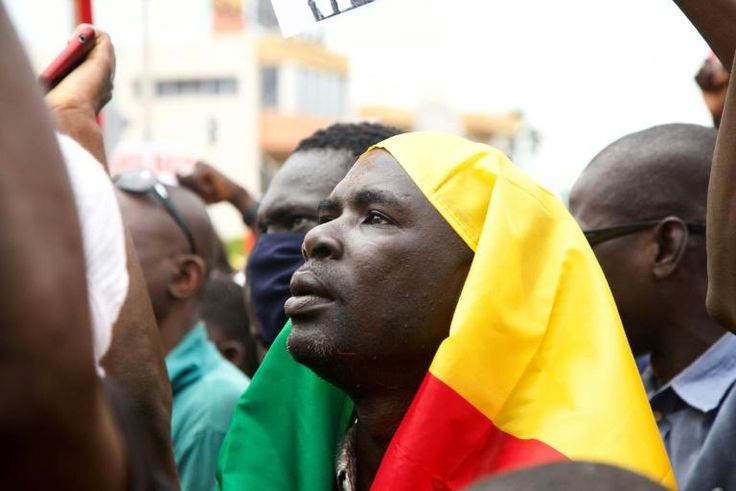 The rally had initially been called as a protest against President Keita. After his ouster, it was recast as an act of celebration