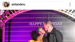Anita Nderu with her new Boyfriend
