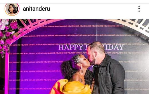 Anita Nderu with her new Boyfriend