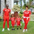 Zari Hassan with Diamond and their Kids Tiffah and Nillan