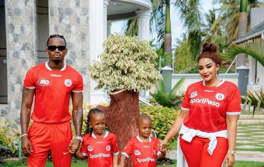 Zari Hassan with Diamond and their Kids Tiffah and Nillan