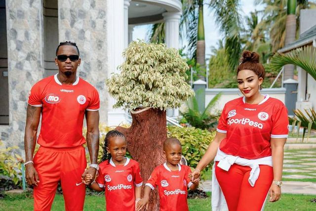 Zari Hassan with Diamond and their Kids Tiffah and Nillan